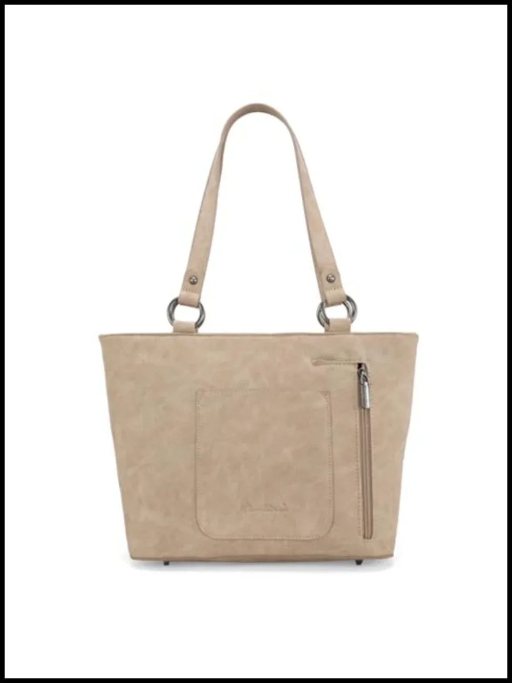 Vegan Leather Western Tote Bag with Wallet Set 2Pcs